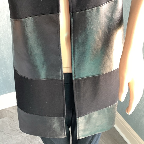 Mix of faux soft leather and black poly. Nwt. - Picture 2 of 5